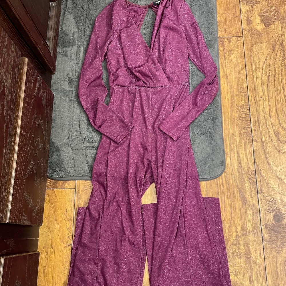 Sparkle purple jumpsuit